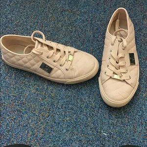 Soft pink cute classy Guess sneakers (: make offer